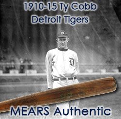 1910-15 Ty Cobb Detroit Tigers H&B Louisville Slugger Professional Model Decal Bat (MEARS Authentic)