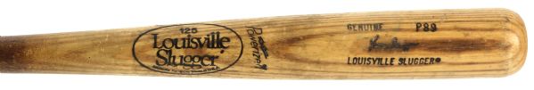 1986 Glenn Braggs Milwaukee Brewers Rookie Year Louisville Slugger Professional Model Game Used Bat (MEARS A10)