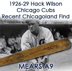 1926-30 Hack Wilson Chicago Cubs H&B Louisville Slugger Professional Model Game Used Bat – Discovered in Chicago Basement w/ Documented Tape Pattern (MEARS A9)