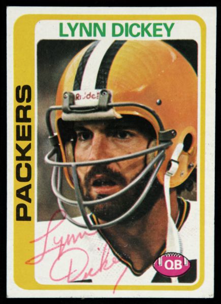 1978 Topps Lynn Dickey Green Bay Packers Signed Card (JSA)