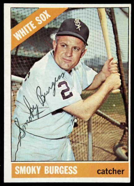 1966 Topps Smoky Burgess Chicago White Sox Signed Card (JSA)
