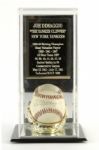 1995 Joe DiMaggio New York Yankees Single Signed OAL (Harridge) Baseball w/ Presentation Display (JSA)