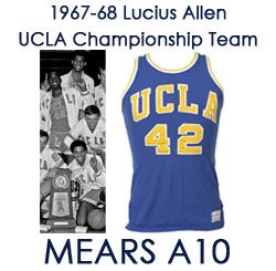 1967-68 Lucius Allen UCLA Bruins Game Worn Uniform (MEARS A10)