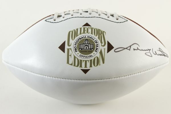 1990s Johnny Unitas Signed Pro Football Hall of Fame Collectors Edition Football (Pro Football HOF COA)