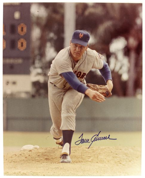 1967-77 Tom Seaver New York Mets Signed 16" x 20" Color Photo (JSA)