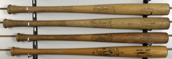 1950s-70s Jackie Robinson Brooklyn Dodgers Louisville Slugger Store Model Bat Collection - Lot of 4