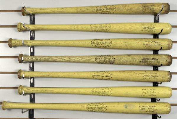 1960s-70s Little League Store Model Bat Collection w/ Mantle, Mathews, Seattle Pilots & More - Lot of 7