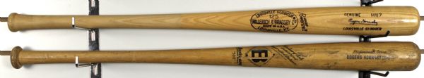 1960s-70s Rogers Hornsby H&B Louisville Slugger and Bancroft Store Model Bats- Lot of 2