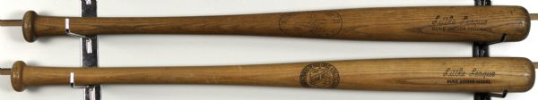 1950s Duke Snider Brooklyn Dodgers Store Model Little League Bats - Lot of 2
