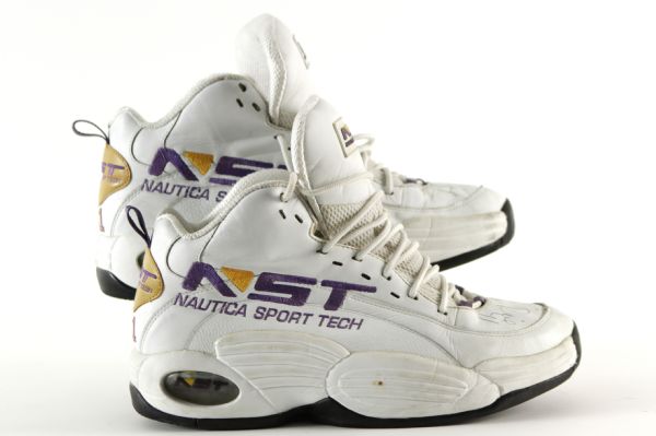 2000 Glen Rice Los Angeles Lakers Signed Nautica Sport Tech Game Worn Shoes w/ Championship Game Inscription - JSA/MEARS LOA (Ed Borash Collection)