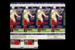1999-2001 New York Mets World Series & NLCS Tickets and Unused Sheets - Lot of 9