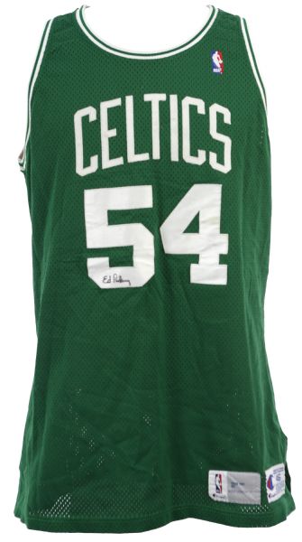 1991 Ed Pinckney Boston Celtics Signed Game Worn Road Jersey MEARS A10/JSA (Ed Borash Collection)