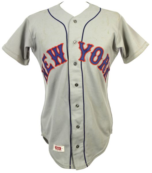 1977-81 Doug Flynn New York Mets Game Worn Road Jeresy (MEARS LOA)