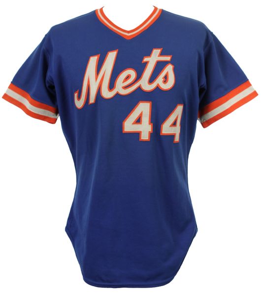 1984 Ron Darling New York Mets Game Worn Blue Alternate Jersey (MEARS LOA)