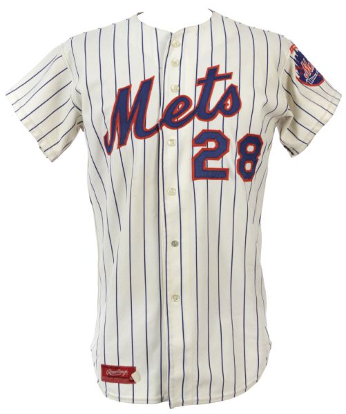 1976 John Milner New York Mets Game Worn Home Jersey (MEARS Authentic) - Missing 1976 patch and armband