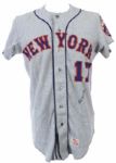 1971 Ted Maritnez New York Mets Signed Game Worn Road Jersey (MEARS A10/JSA)