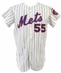 1972 Sheriff Robinson New York Mets Game Worn Home Jersey (MEARS A8.5)