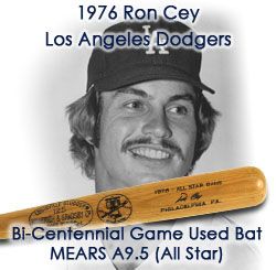 1976 Ron Cey Los Angeles Dodgers H&B Louisville Slugger Bicentennial Professional Model All Star Game Used Bat (MEARS A9.5)