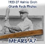 1920-27 Heinie Groh Giants/Reds/Pirates Krens Special Professional Model Game Used Bottle Bat (MEARS A6)