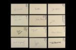 1960s-80s Signed Index Card & Baseball Card Collection - Lot of 100+ (MEARS LOA)