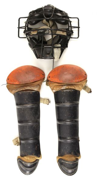 1950s-90s Store Model Catchers Masks Chest Protectors & Shin Guards - Lot of 20 - w/ spidermans mask