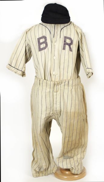 1920s BR Flannel Baseball Uniform & Hat