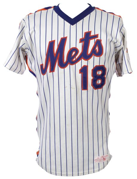 1986 Darryl Strawberry New York Mets Signed Game Worn Home Jersey (MEARS LOA/JSA)