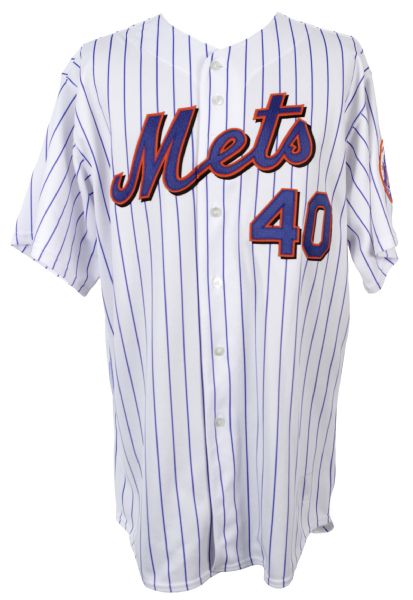 2005 Braden Looper New York Mets Game Worn Home Jersey (MLB Hologram)