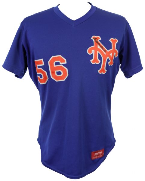 1982 Bill Monbouquette New York Mets Signed Game Worn Batting Practice Jersey (MEARS LOA)
