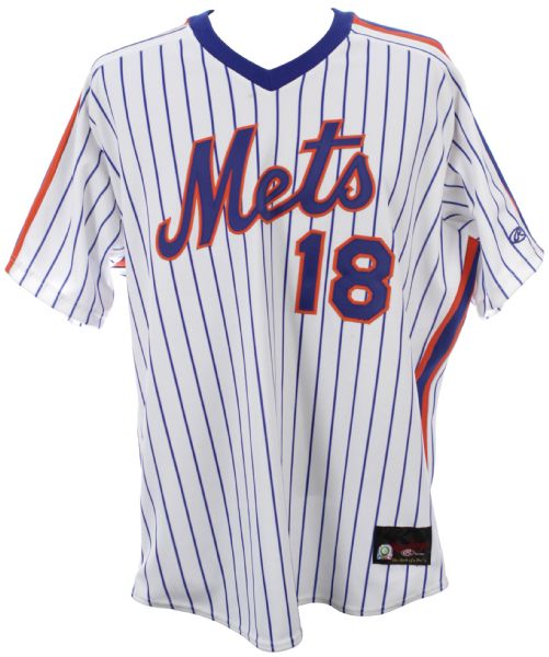 2002 Jeff DAmico New York Mets Game Worn Home Throwback Jersey (MLB Hologram)