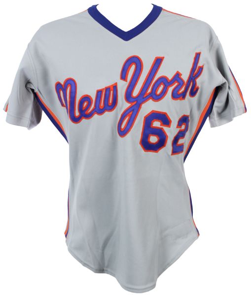 1987 Keith Miller New York Mets Spring Training Game Worn Road Jersey (MEARS LOA) 