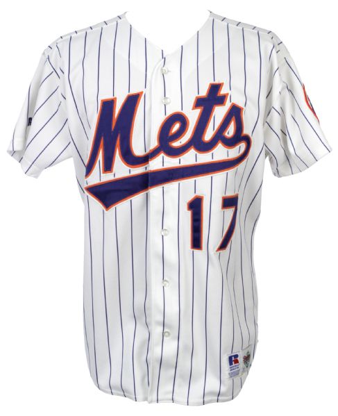 2003 Jeff McKnight New York Mets Game Worn Home Jersey (MEARS LOA)