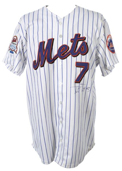 1999 Todd Pratt New York Mets Signed Game Worn Home Jersey (MEARS LOA)