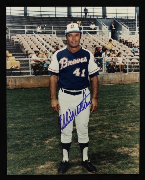 1972-74 Eddie Mathews Atlanta Braves Signed 8" x 10" Photo (JSA)