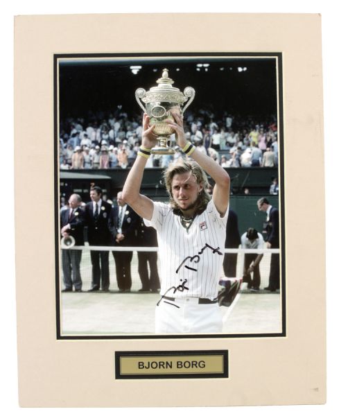1976-80 Bjorn Borg Wimbledon Champion Signed 8" x 10" Photo (JSA)