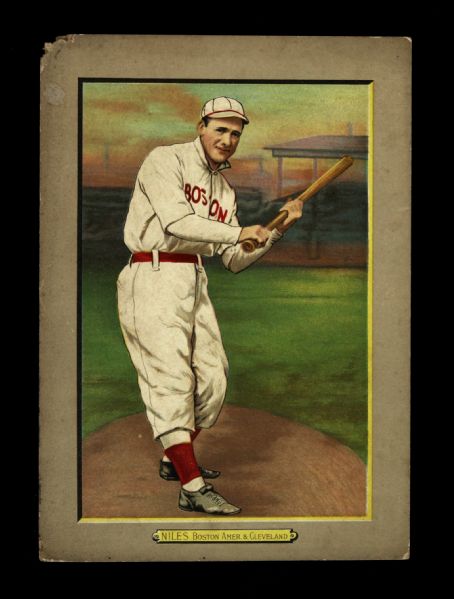 1911 T3 Turkey Red #111 Harry Niles Boston Red Sox/Cleveland Naps 5.5" x 8" Cabinet Card  