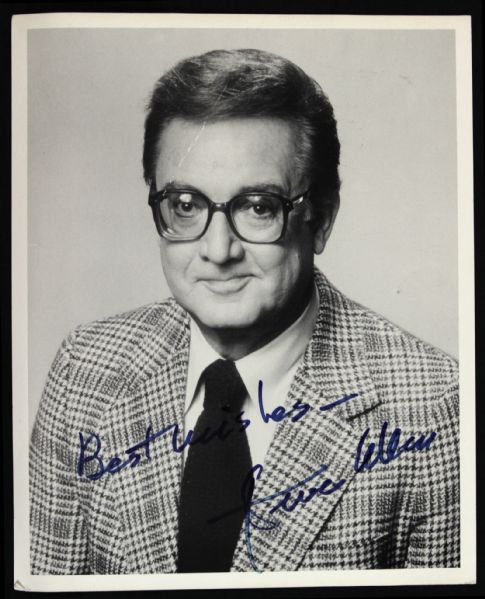 1980s Steve Allen Original Tonight Show Host Signed 8" x 10" Photo (JSA)