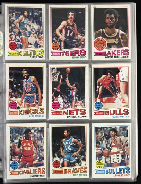 1978-79 Topps Basketball Card Complete Set (132) - Lot of 2 w/ Dr. J, Maravich, Kareem & More