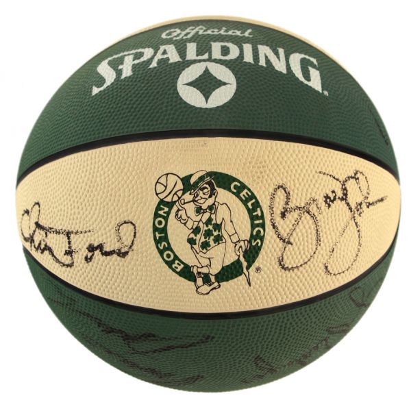 1990-95 Boston Celtics Team Signed Basketball w/ 15 Signatures Including Kevin McHale, Chris Ford, Brian Shaw & More (MEARS LOA)