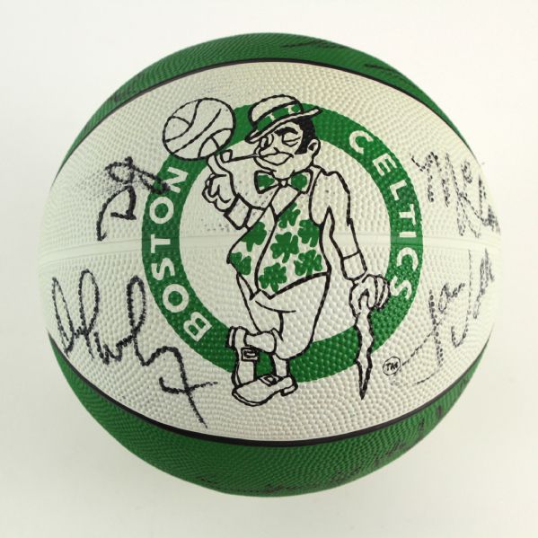 1994-96 Boston Celtics Team Signed Ball w/ 18 Signatures Including Eric Montross, David Wesley, Eric Williams  & More (MEARS LOA)