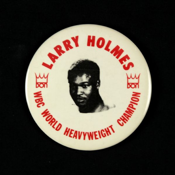 1978-83 Larry Holmes WBC World Heavyweight Champion 4" Pinback Button