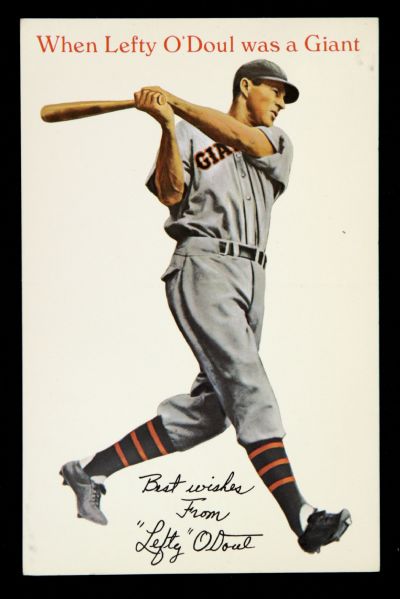 1960s When Lefty ODoul Was a Giant 3.5" x 5.5" Postcard