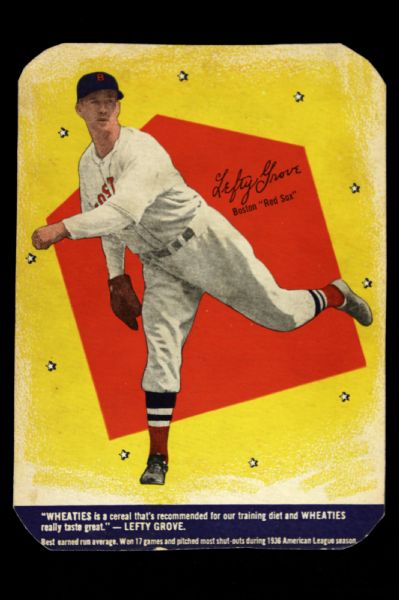 1937 Lefty Grove Boston Red Sox 6" x 8" Wheaties Cutout
