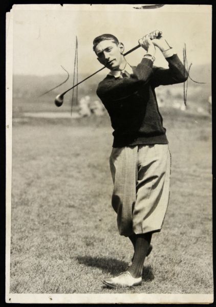 1927 Tommy Armour U.S. Open Champion Original 6" x 8.5" Photo