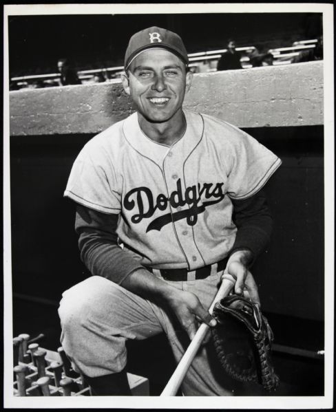 1943-57 Gil Hodges Brooklyn Dodgers Original 8" x 10" Photo