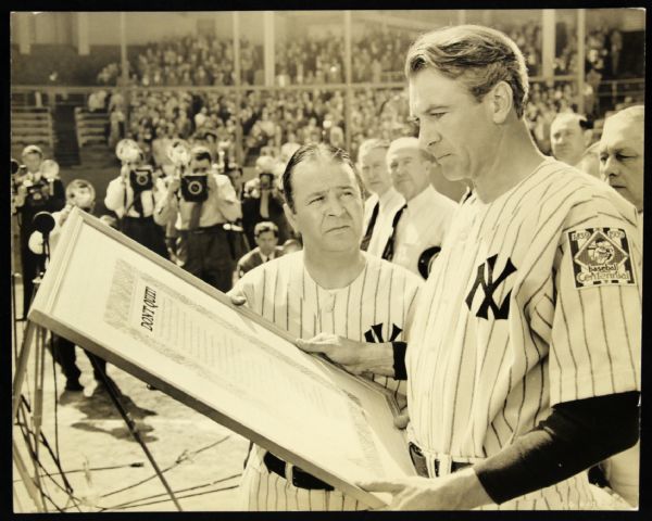 1942 Gary Cooper Pride of the Yankees Original 7" x 9" Photo