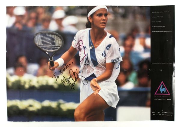 1980s Mary Joe Fernandez Signed 19" x 28" Poster (JSA)