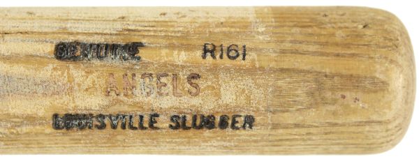 1985 California Angels Louisville Slugger Professional Model Team Index Bat (MEARS Authentic)