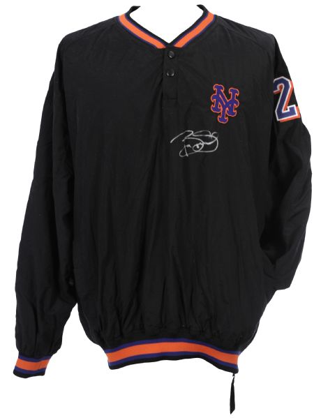 1993-2000 Bobby Jones New York Mets Signed Game Worn Warm Up Jacket (MEARS LOA)