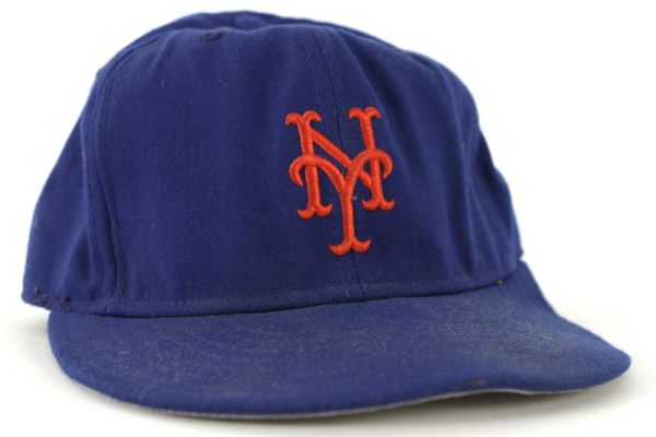 1985 Lenny Dykstra New York Mets Signed Game Worn Cap Rookie Year (MEARS LOA/JSA)
